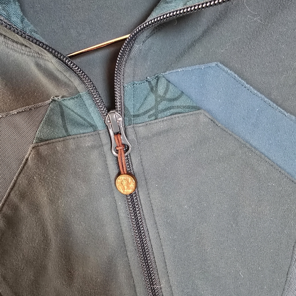 lululemon athletica Teal Full-Zip Size 6 Jacket Sweatshirt athleisure tennis - Picture 2 of 6